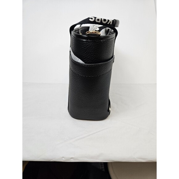 Nwt Michael Kors Crossbody Black pebbled leather Sm. Open Tote Snap Closure - Picture 7 of 13